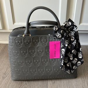Betsey Johnson skull purse